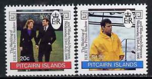 PITCAIRN IS. - 1986 - Royal Wedding - Perf 2v Set - Mint Never Hinged