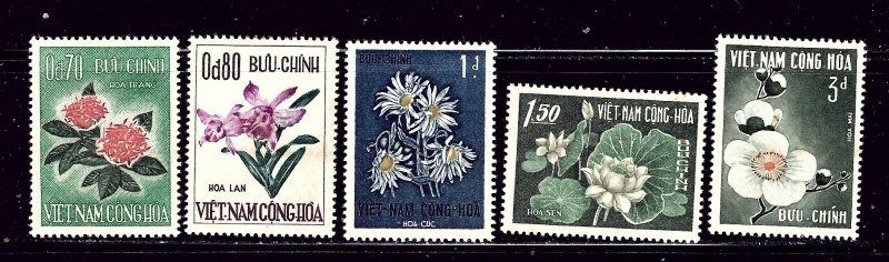 South Vietnam 261-65 MH 1965 Flowers