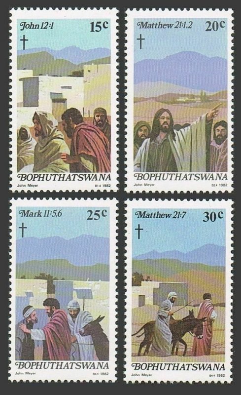 SA-Bophuthatswana 88-91, MNH. Michel 88-91. Easter 1982. Scenes from Bible.