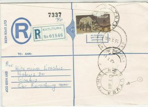 south west africa katutura 1980 stamps cover ref 18645