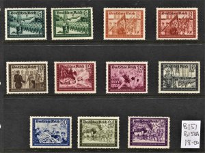 STAMP STATION PERTH - Germany #B151-B158A Semi Postal short set MLH