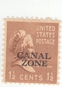 Canal Zone, Scott # 119 - 1 1/2 cent Bister Brown - MNH