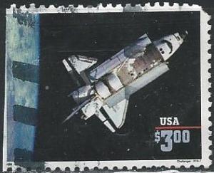 US 2544 (used filler) $3 Shuttle Challenger