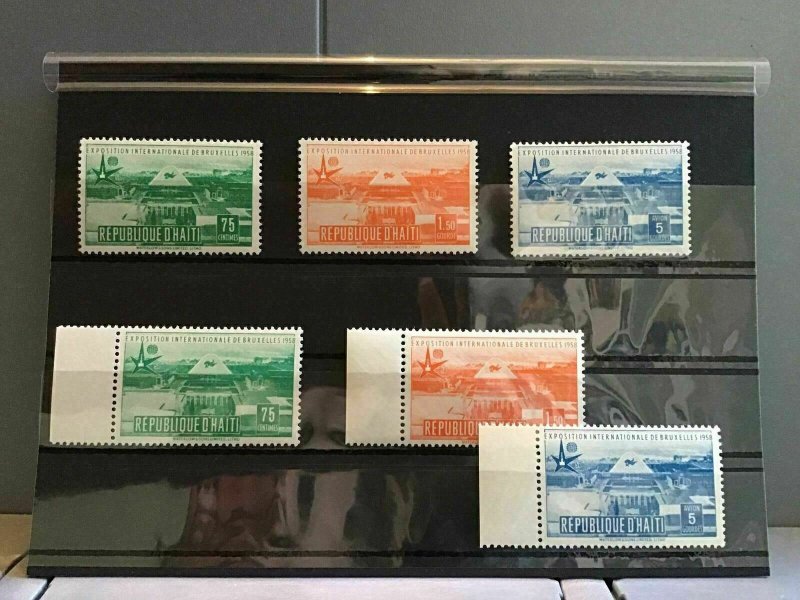 Haiti 1958 Brussels Exhibition  mint never hinged stamps R27266