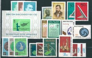 CYPRUS (TURKEY) : R018 - MNH lot of 9 sets + 1 sheet