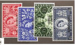 Kuwait  Scott #113-116  Mint NH  Scott CV $16.00