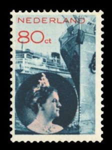 Netherlands 201, $320, 1933 80c blue and red, never hinged