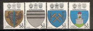 Czechoslovakia 2297-2300 MNH 1980 Coat of Arms