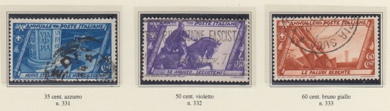 Italy Regno - Sassone n.325-340 +Air A42-43 +Exp 17-18 cv 1320$ used