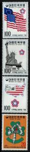 Korea SC# 1034-1036 and 1039, Mint Never Hinged -  Lot 010117