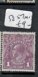 AUSTRALIA KGV 1D  SG 57   MOG      P0320B H