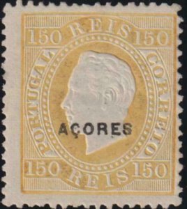 Azores 1882-1885 SC 56 MLH Stamp 