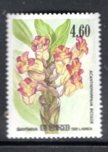 SRI LANKA 723 MNH VF Orchids