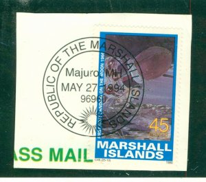 MARSHALL ISLANDS 345 J USED ON PIECE BIN $1.50