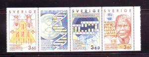 Sweden Sc1772-5 Nobel Prize Physiology stamps mint NH