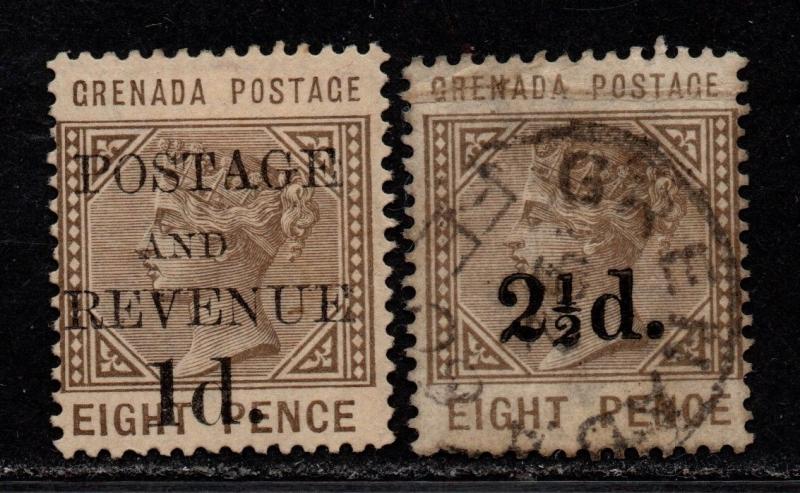 $Grenada Sc#36 38 used+M/LH/F, 36 no gum, Cv. $25