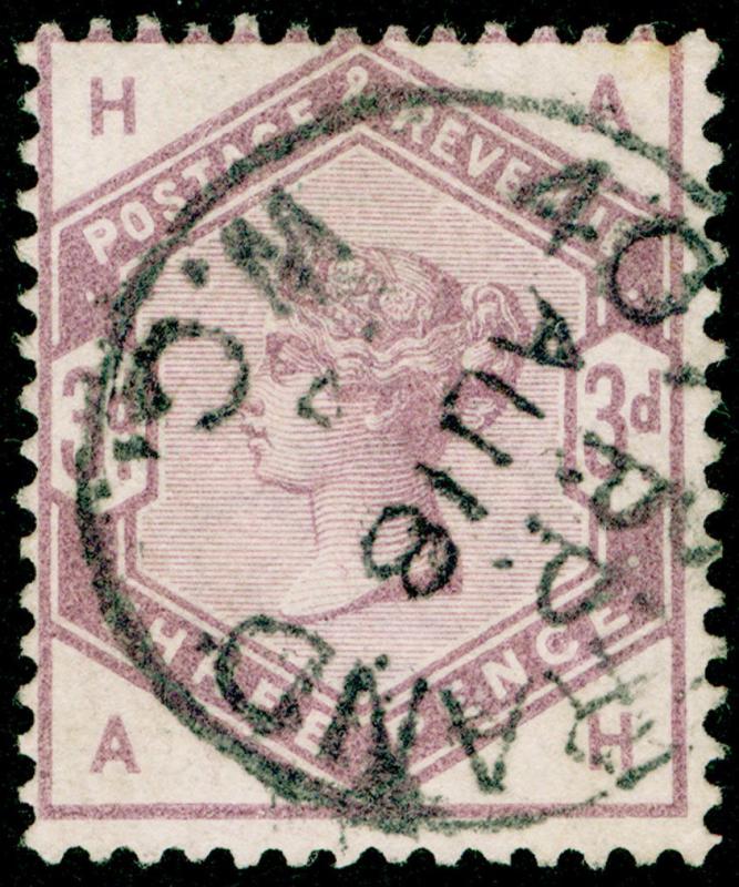 SG191, 3d lilac, USED, CDS. Cat £100. AH