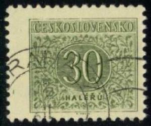 Czechoslovakia #J84 Postage Due, CTO (0.20)