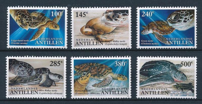 [NA1559] Netherlands Antilles Antillen 2004 Turtles MNH # 1559-64