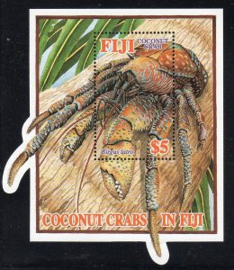 Fiji 1028 - Mint-NH - $5 Coconut Crab (Souvenir Sheet) (2004) (cv $7.50)