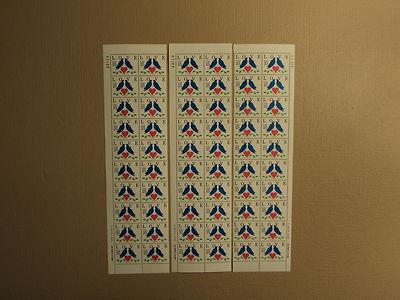 USPS Scott 2440 25c Love Lot Of 3 1990 Plate Block 60 Sta...