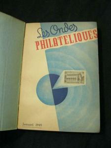 LES ONDES PHILATELIQUES 1945 6 ISSUES BOUND