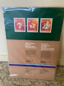 (39) Canada Canadian stamps full sheet sealed 1976 Olympic Games Combat MNH B9