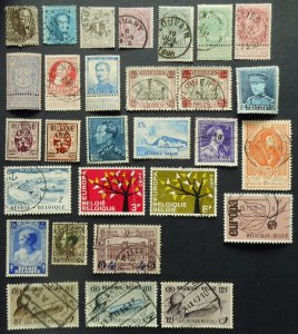 Packet, 28 Different Belgium plus 14 from Belgian Congo, mostly used
