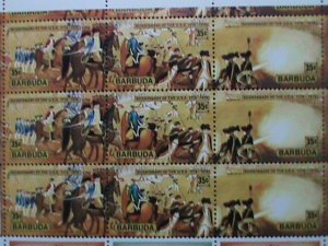 BARBUDA 1976- BICENTENARY OF AMERICAN REVOLUTIONARY MNH FULL SHEET #1 VF