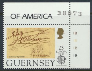 Guernsey  SG 557  SC# 468 MNH Columbus  America Discovery 1992  see scan     