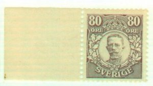 Sweden 92 MNH left margin single MNH signed CV $3000
