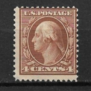 1908 Sc334 4¢ Washington MNH