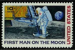 C76 First Man on Moon F-VF MNH single