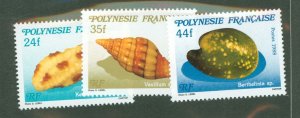 French Polynesia #492-494  Single (Complete Set)