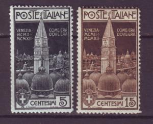 J16936 JLstamps 1912 set mh/mhr #124-5 venice