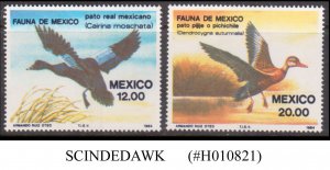 MEXICO - 1984 DUCKS - WATER BIRDS - 2V - MINT  NH