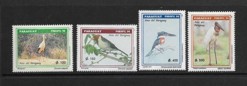 BIRDS - PARAGUAY #2491-4  MNH