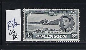 ASCENSION IS. SCOTT #44AC 1938-53 GEORGE VI 3P (BLACK)- PERF 131/2 - MINT LH