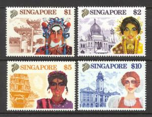 Singapore Sc# 580-583 MNH 1990 $1-$10 Tourism