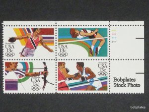 BOBPLATES #2048-51 Summer Olympics Plate Block F-VF NH ~ See Details for #s/Pos