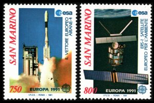 1991 San Marino 1465-1466 Europa CEPT / Satellite 8,00 €