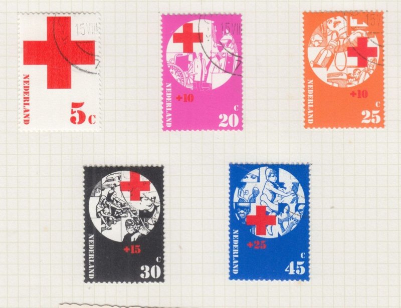 NETHERLANDS, 1972 Red Cross set of 5, used. 