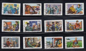 France 2020 Sc#5898-5909 COVID-19 Awareness: All Engaged! (2020) Used