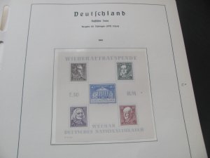 GERMANY SBZ 1948-49 MNH/USED COLLECTION ON PAGES 1525 EUROS FANTASTIC START(196)