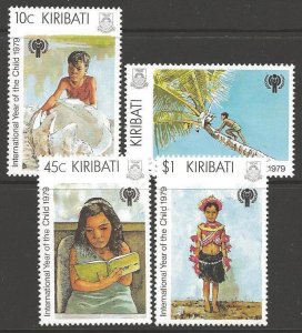 KIRIBATI SG105/8 1979 YEAR OF THE CHILD MNH