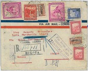 37443 - COLOMBIA - Postal History : COVER from BOGOTA  to ITALY 1952 - ORCHIDS