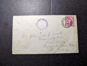 1931 British South Africa Cape of Good Hope Stamp Cover Kimberley to St Helena