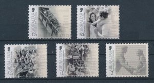 Gibraltar 2013 Evacuation 75th Annie. (5v Cpt) MNH CV$13+