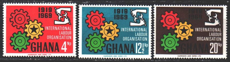 Ghana. 1970. 386-88. 50 years of labor organization. MNH.