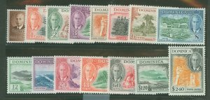 Dominica #122-136 Unused Single (Complete Set) (King)